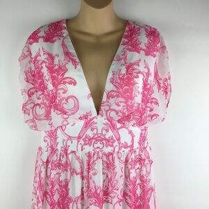 Giffniseti Premium Quality Pink Maxi Dress | L